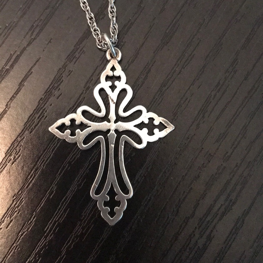 James Avery retired cross necklace